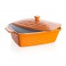 BANQUET Zapekaciu forma obdĺžniková s vekom 33x21cm Culinaria Orange 60ZF10
