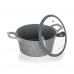 BANQUET GRANITE Kastról s nepriľnavým povrchom 24 cm, so sklenenou pokrievkou 40050824