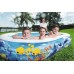 BESTWAY Family Pool Nafukovací bazén Morská lagúna, 262 x 157 x 46 cm 54118