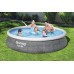 BESTWAY Fast Set Rattan Bazén 396 x 84 cm, kartušová filtrácia 57376