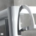 RONAL SL31 Swing-Line jednokrídlové dvere + stena, 100 cm, elox / číre sklo SL13110000107