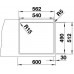 BLANCO ZEROX 500 IF/A InFino nerez Durinox s tiahlom 523101