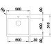 BLANCO ZEROX 500 IF/A InFino nerez Durinox s tiahlom 523101
