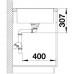 BLANCO AXIA III 5 S-F IF silgranit jazmín drez vpravo s excentrom prísluš. drevo 523229