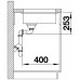 BLANCO SUBLINE 160-U InFino SILGRANIT antracit bez tiahla 523396