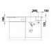 BLANCO AXIA III 6 S-F InFino SILGRANIT aluminium sklen.deska drez vpravo s exc. 523491