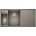 BLANCO Axia III 6 S InFino drez, s excentrom Silgranit, ľavý, tartufo 524650