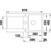 BLANCO Idento 6 S-F drez keramika PuraPlus, aluminium 522274