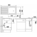 BLANCO set TOP EES prírodný nerez 860 x 435 mm + KANO-S batéria chróm