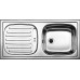 BLANCO set FLEX prírodný nerez 860 x 435 mm + MILA batéria chróm