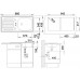 BLANCO set FLEX prírodný nerez 860 x 435 mm + MILA batéria chróm