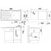 BLANCO set FLEX prírodný nerez 860 x 435 mm + MILA-S batéria chróm