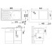 BLANCO set FLEX prírodný nerez 860 x 435 mm + KANO-S batéria chróm