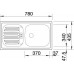 BLANCO set FLEX MINI drez nerez 780 x 435 mm + MIDA-S batéria chróm