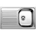 BLANCO set TIPO 45 S Compact nerez profilovaný 780 x 500 mm + MILA-S batéria chróm