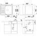 BLANCO set Tipo 45 S mini 3 1/2 nerez kartáčovaný 605 x 500 mm + MILA-S batéria chróm