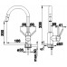 BLANCO set Tipo 45 S mini 3 1/2 nerez kartáčovaný 605 x 500 mm + MIDA-S batéria chróm