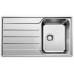 BLANCO set LEMIS 45 S-IF nerez kartáčovaný 860 x 500 mm + BRAVON batéria chróm