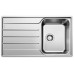 BLANCO set LEMIS 45 S-IF nerez kartáčovaný 860 x 500 mm + MIDA-S batéria chróm
