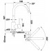 BLANCO set Tipo 45 S Compact 3 1/2 nerez kartáčovaný 780 x 500 mm + MIDA batéria chróm