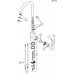 BLANCO set Tipo 45 S Compact 3 1/2 nerez kartáčovaný 780 x 500 mm + MIDA batéria chróm