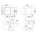 BLANCO set TIPO 45 S Mini nerez profilovaný 605 x 500 mm 516525 + MILA batéria chróm 51941