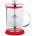 BLAUMANN French Press Kanvička na čaj a kávu 350 ml, čierna BL-1441