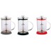 BLAUMANN French Press Kanvička na čaj a kávu 350 ml, červená BL-1441