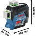 BOSCH GLL 3-80 CG Líniový laser + BM 1 Univerzálny držiak 0601063T00