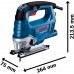 BOSCH GST 750 Priamočiara píla 06015B4021