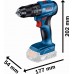 BOSCH GSB 18V-45 PROFESSIONAL Aku príklepová vŕtačka/uťahovač, bez aku, L-BOXX 06019K3301