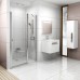 RAVAK CHROME CSD2-100 sprchové dvere, satin + Transparent 0QVACU00Z1