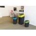 CURVER FLIP BIN 45L Odpadkový kôš 65,3 x 29,4 x 37,6 cm čierna/modrá 02172-280
