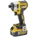 DeWALT DCF887P2 Aku rázový uťahovák 1/4" (205Nm/18V/2x5,0Ah) kufor Tstak