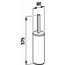 LAUFEN LB3 Držiak WC kefy, vrátane kefy, stojaci, chróm, 3.8368.2.004.000.1
