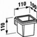 LAUFEN LB3 Držiak na pohár, 10x11cm, sklo/chróm, na stenu, s pohárom, 3.8468.1.004.000.1
