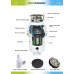 EcoMaster DELUXE EVO3 drvič kuchyňského odpadu 001010004