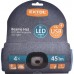 EXTOL LIGHT čiapka s čelovkou 45lm, nabíjateľná, USB, modrá, univerzálna veľkosť 43191