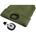 EXTOL LIGHT čiapka s čelovkou, nabíjateľná, USB, zelená, univerzálna veľkosť 43192