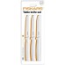 Fiskars Functional Form sada jedálenských nožov 3ks, biela 1015988