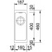 Franke Kubus KBG 110-16, 187 x 460 mm, fragranitový drez, Pieskový melír 125.0478.117