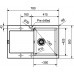 Franke Maris MRG 611-78 BB, 780 x 500 mm, fragranitový drez, sahara 114.0363.189