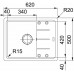 Franke Basis BFG 611-62, 620x500 mm, fragranitový drez, kašmír 114.0494.751