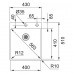 Franke Box BXX 210/610-40 TL, 430x510 mm, Nerezový drez 127.0369.288