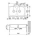 BAZÁR Franke Euroform EFN 620-78, 780x475 mm, nerezový drez 101.0120.102