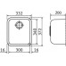 Franke Galassia GAX 110-30, 332x372 mm, nerezový drez 122.0021.439