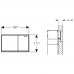 GEBERIT - ovládacie tlačidlo OMEGA 60, tlakový zinkový odliatok / sklo čierne 115.081.SJ.1