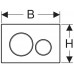 BAZÁR Geberit Sigma20 Ovládacie tlačidlo Sigma20, čierna/chróm, 115.882.KM.1 POŠKODENÉ!!