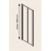 GELCO One sprchové dvere do niky zalamovacie 80 L / P, sklo LINK GO7180Z