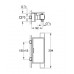 GROHE Grohtherm Cube - Termostatická sprchová batéria,chróm 34491000